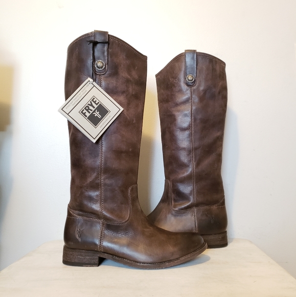 Bottes Frye Melissa En Cuir Ardoise - Neuves Sans Boîte, Pointure 6.5